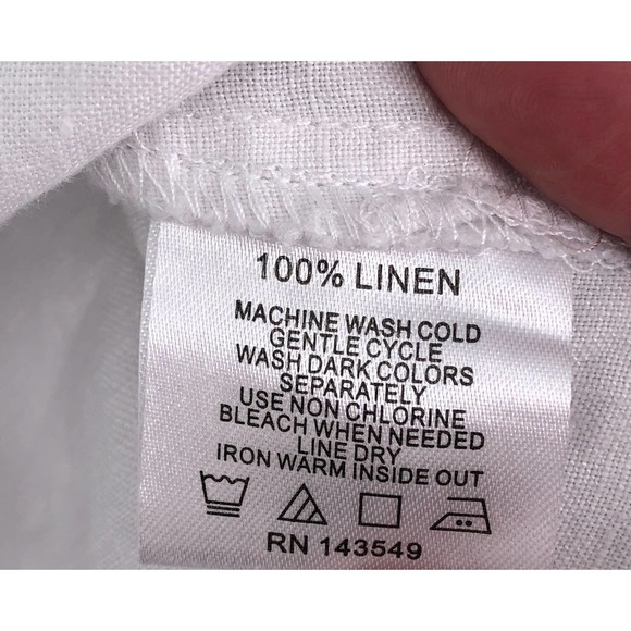 Sympli NYC Womens Size Small Embroidered 100% Linen Bohemian Tunic Pullover - Picture 7 of 8